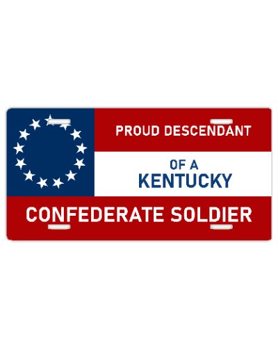 Proud Descendant of a Kentucky Confederate car tag